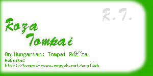 roza tompai business card